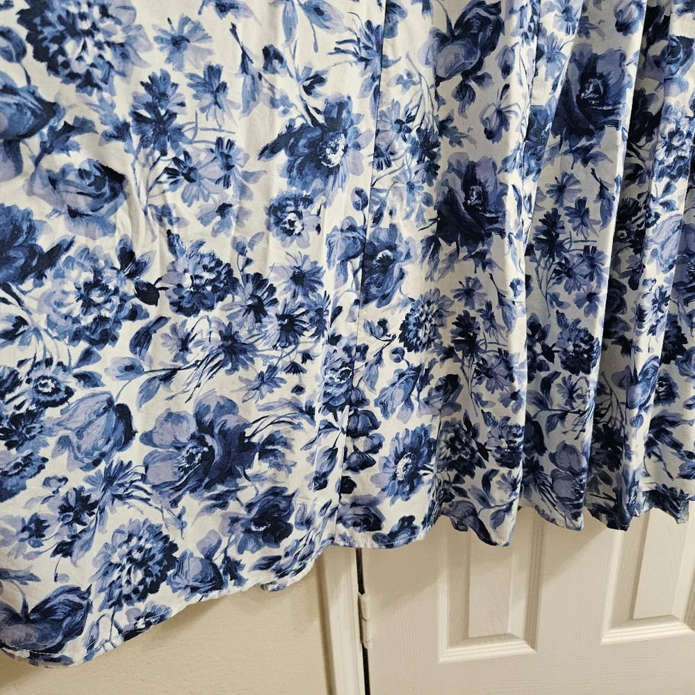Abercrombie Blue Floral Maxi Dress